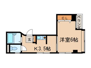 カサデナカノⅡの物件間取画像